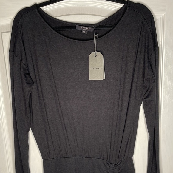 ALL SAINTS Tavi Ruched Drawstring Dress - New with Tag 🏷️ - Picture 8 of 13